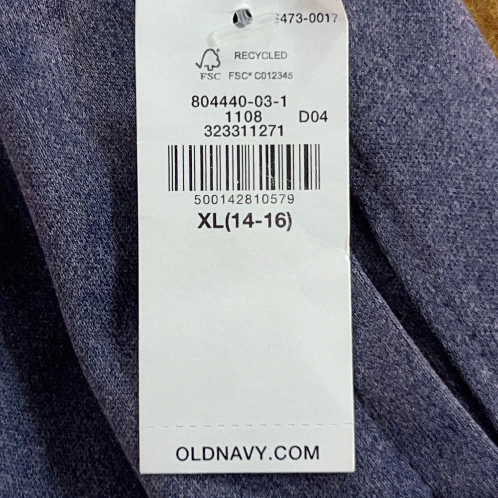 Old Navy Boys XL (14-16) Navy Blue Go-Dry Slim Active Athletic Pants NWT